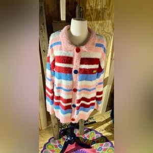 💥Andreilee Eyelash Striped Cardigan Sweater💥